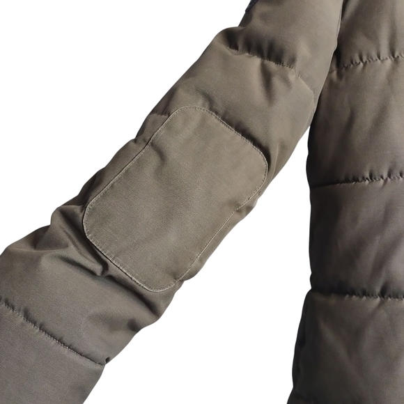 Guess Women's Olive Green Parka Coat Faux Fur Removable Hood Size Medium - Picture 9 of 16